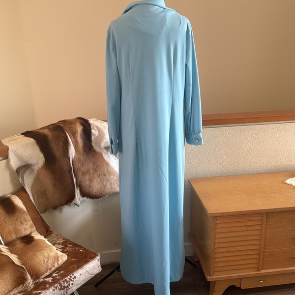 Vintage Union made size 14 maxi dress with super cool rhinestone buttons - Picture 9 of 14